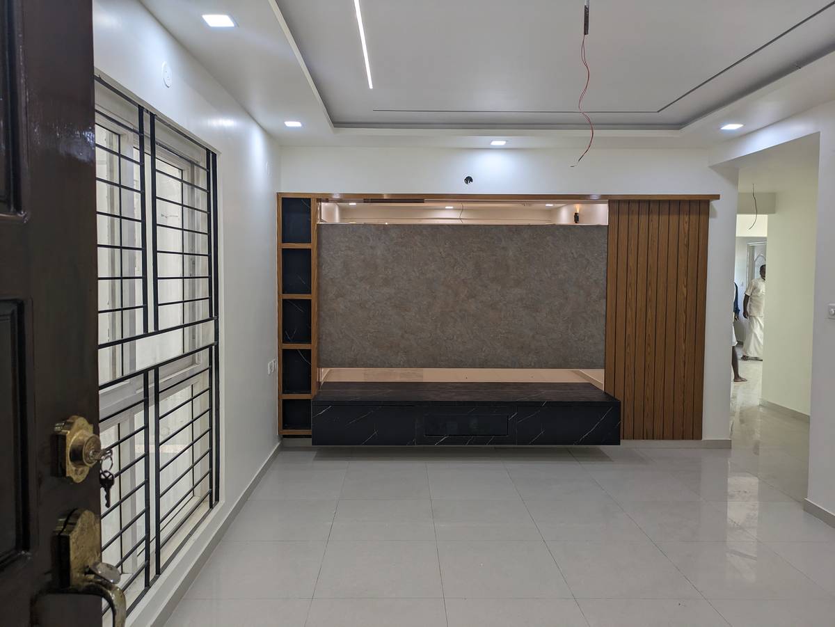 Hall and living room